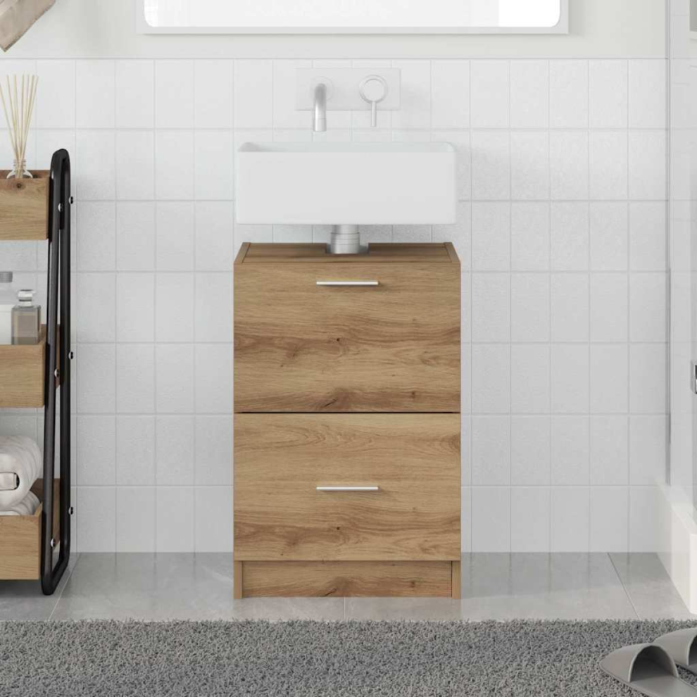 Vidaxl Bathroom Cabinet Artisan Oak 40 X 37 X 59 Cm Engineered Wood