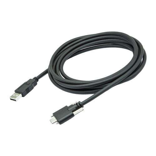 Schnelles USB3.0-auf-Typ-C-Kabel mit Schraubbefestigung.-2 Meter