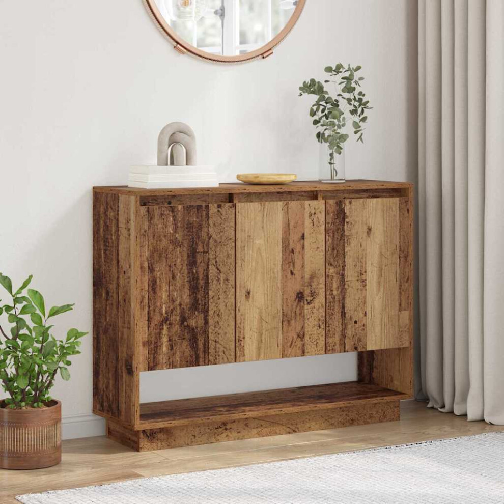 Vidaxl Sideboard Old Wood 97 X 29 X 75 Cm Engineered Wood
