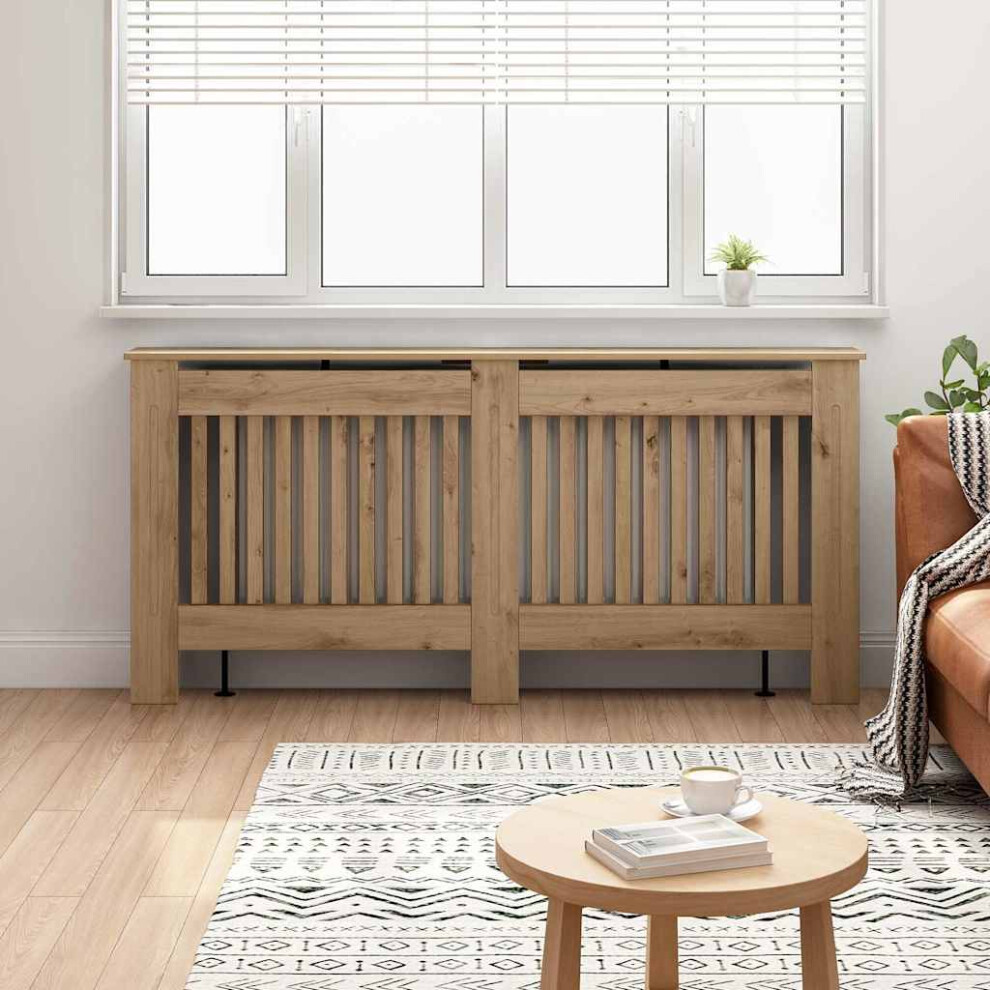 Vidaxl Radiator Cover Artisan Oak 172 X 19 X 81.5 Cm Engineered Wood