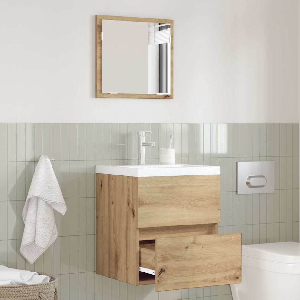 Vidaxl Bathroom Cabinet Artisan Oak 41 X 38.5 X 45 Cm Engineered Wood
