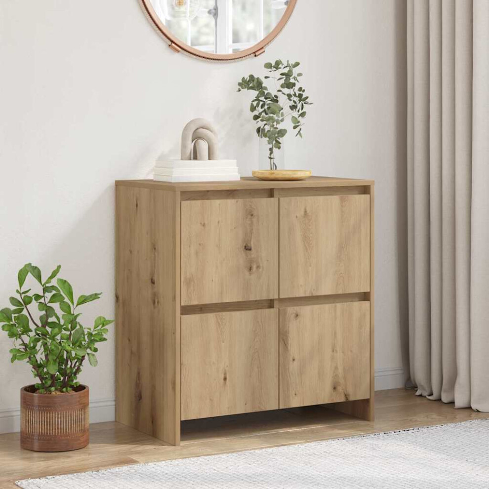Vidaxl Sideboard Artisan Oak 70 X 41 X 75 Cm Engineered Wood