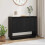 VidaXL vidaXL Sideboard Black Oak 97 x 29 x 75 cm Engineered Wood 1