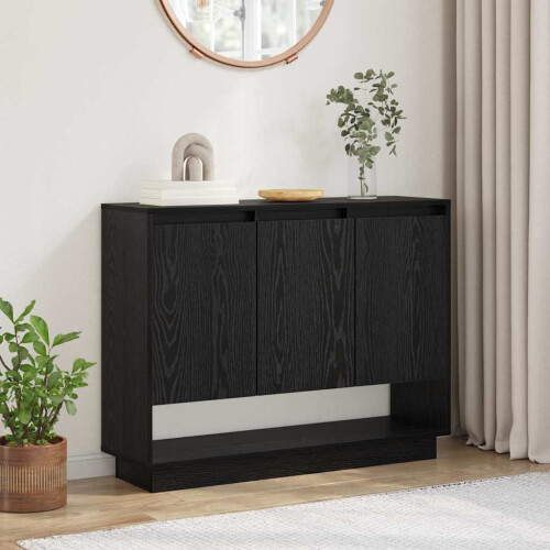 VidaXL vidaXL Sideboard Black Oak 97 x 29 x 75 cm Engineered Wood
