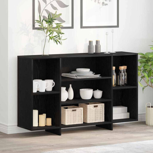 VidaXL vidaXL Sideboard Black Oak 120 x 30 x 75 cm Engineered Wood