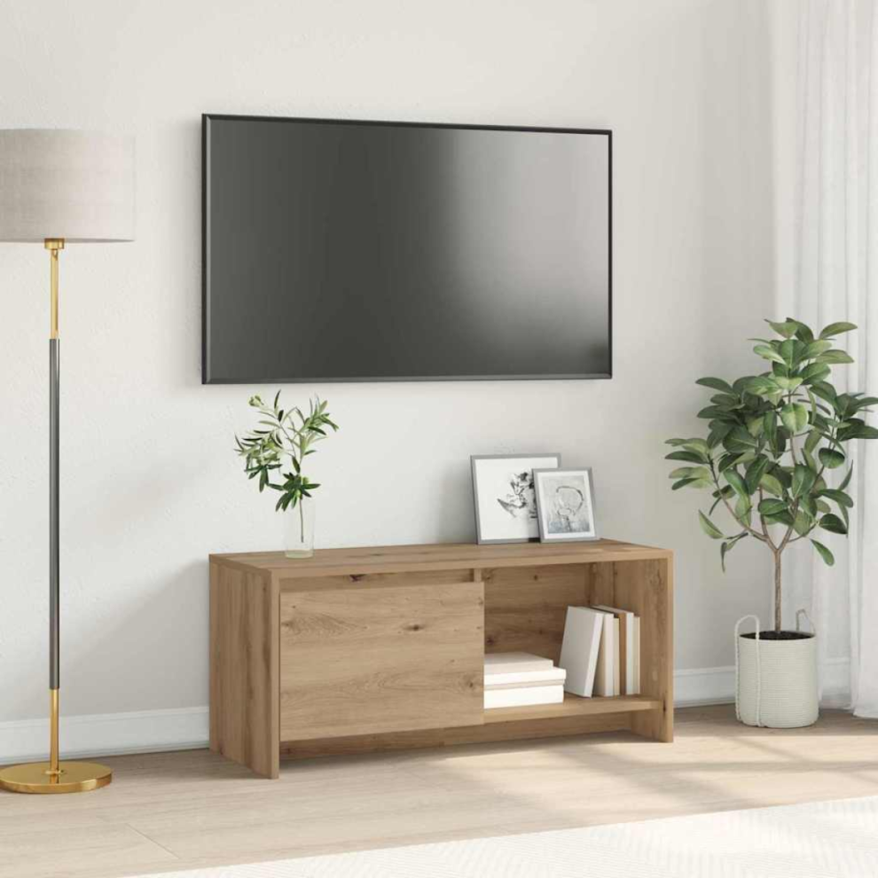 Vidaxl Tv Cabinet Set Artisan Oak 90 X 35 X 40 Cm Engineered Wood