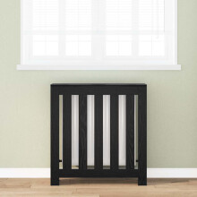 vidaXL Radiator Cover Black Oak 78 x 20 x 82 cm Engineered Wood