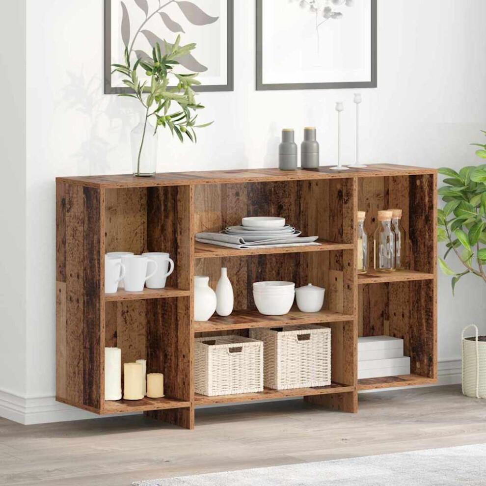 Vidaxl Sideboard Old Wood 120 X 30 X 75 Cm Engineered Wood