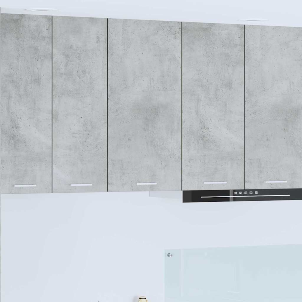 Vidaxl Hanging Cabinet Concrete Grey And White 40 X 31 X 80 Cm