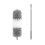 Retractable microfiber feather duster, extendable to 254 cm, anti-scratch cover, stainless steel handle 1