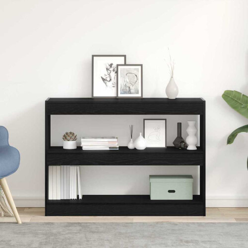 VidaXL vidaXL Bookcase Black Oak 100 x 30 x 72 cm Engineered Wood