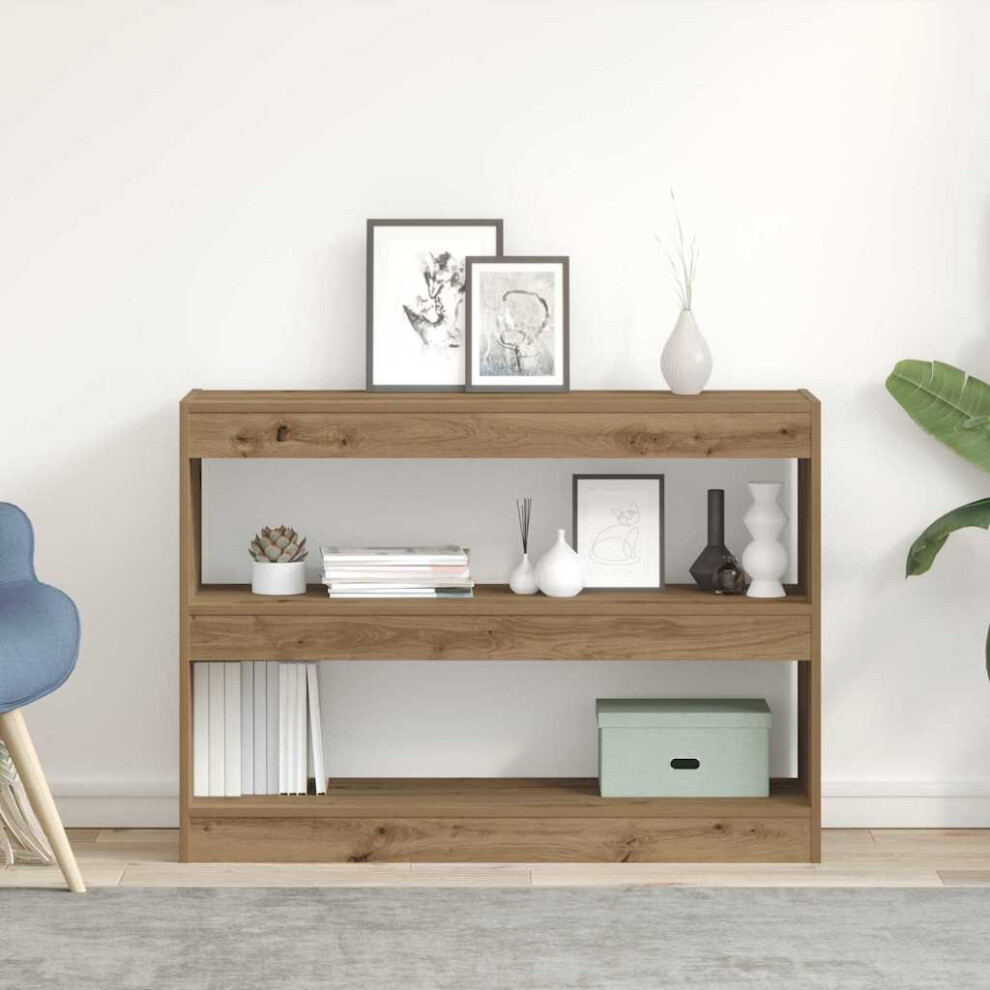 Vidaxl Bookcase Artisan Oak 100 X 30 X 72 Cm Engineered Wood
