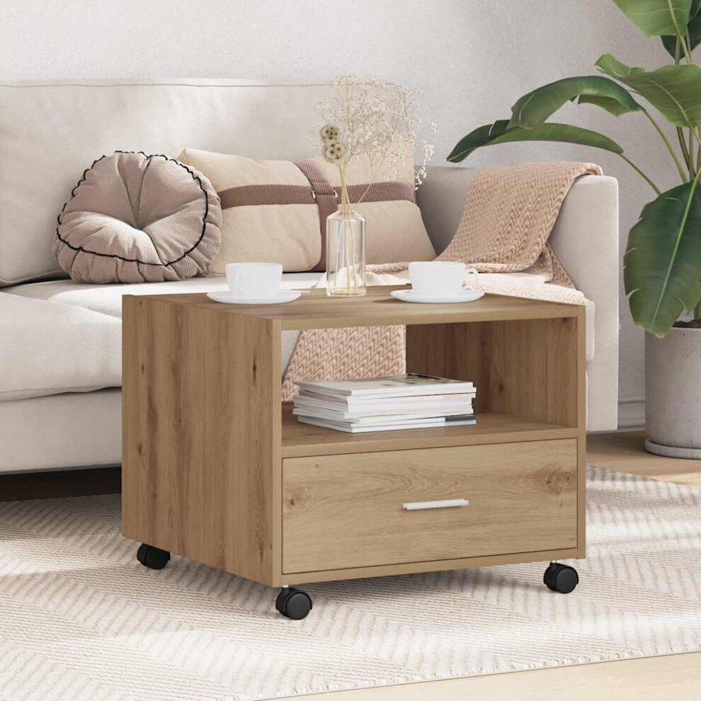 Vidaxl Coffee Table Artisan Oak 55 X 55 X 45Cm Engineered Wood