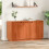 VidaXL vidaXL Sideboard Brown Oak 111 x 34 x 60 cm Solid Pine Wood 1