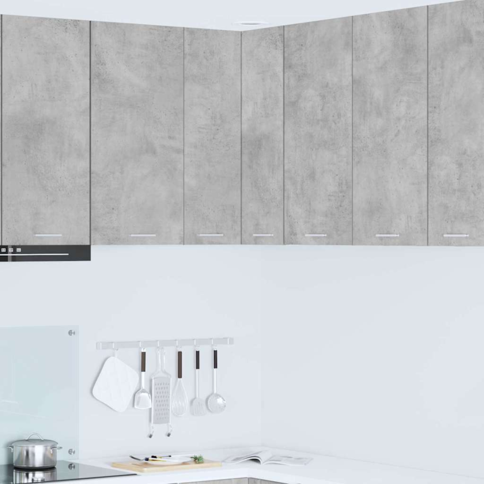 Vidaxl Hanging Cabinet Concrete Grey And White 57 X 57 X 80 Cm