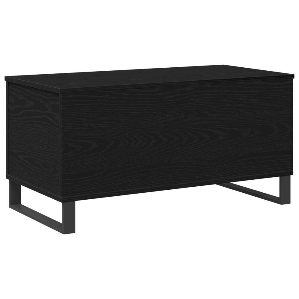 Vidaxl Coffee Table Black Oak 90 X 44.5 X 45 Cm Engineered Wood Black,Brown