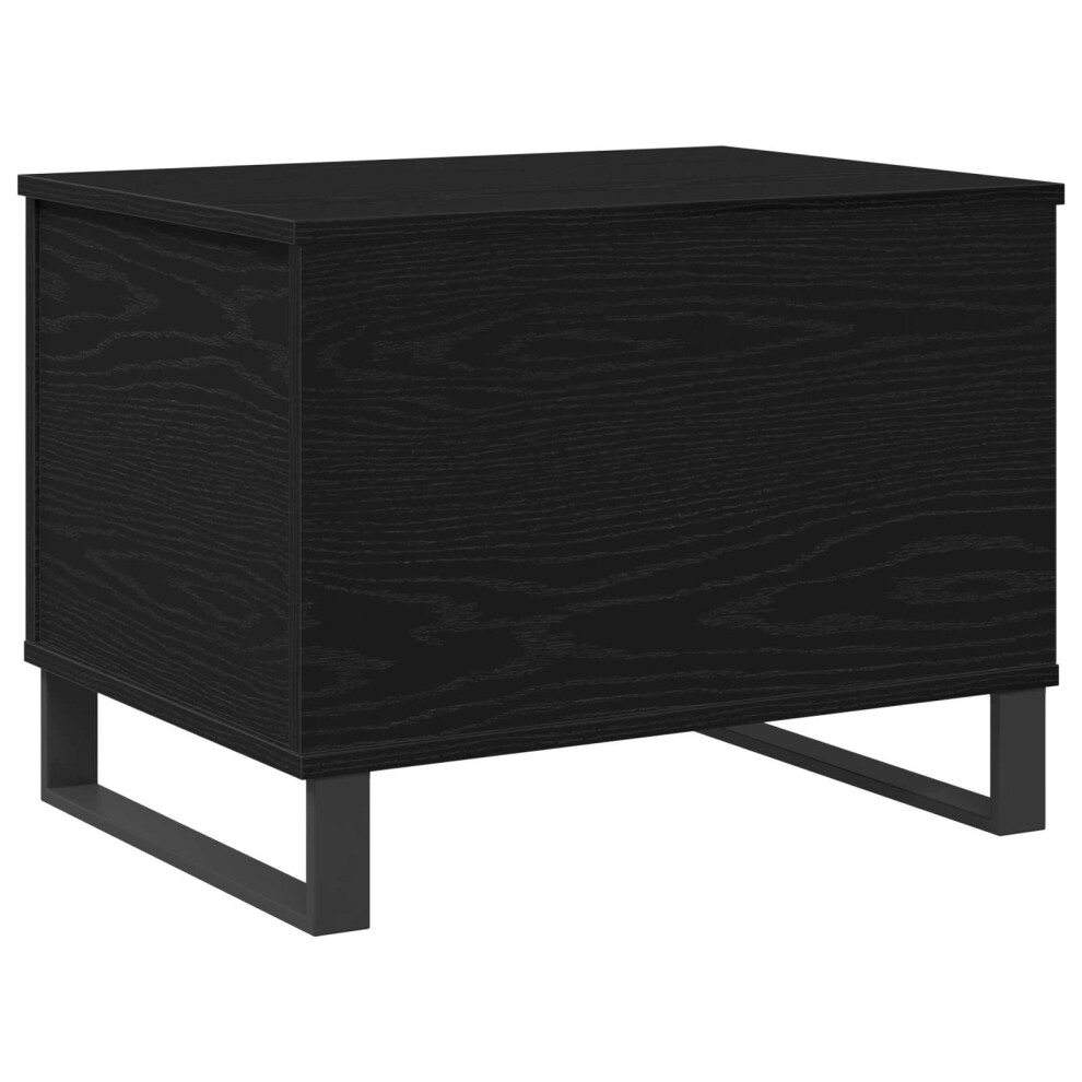Vidaxl Coffee Table Black Oak 60 X 44.5 X 45 Cm Black,Brown