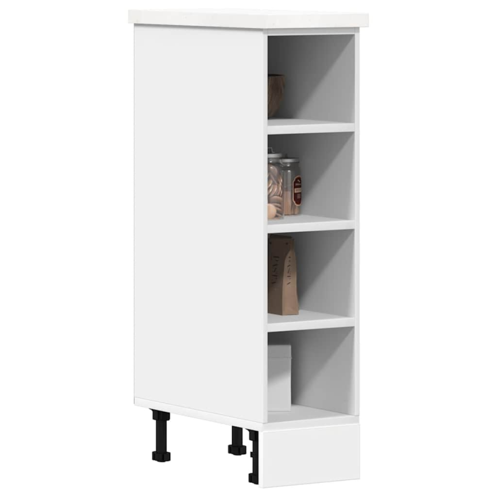 Vidaxl Bottom Cabinet Riga White 20X44.5x81.5 Cm Engineered Wood