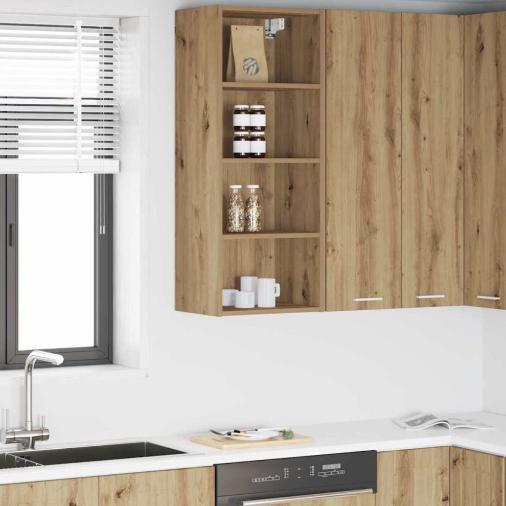 Vidaxl Hanging Cabinet Artisan Oak 40 X 29.5 X 100 Cm Engineered Wood