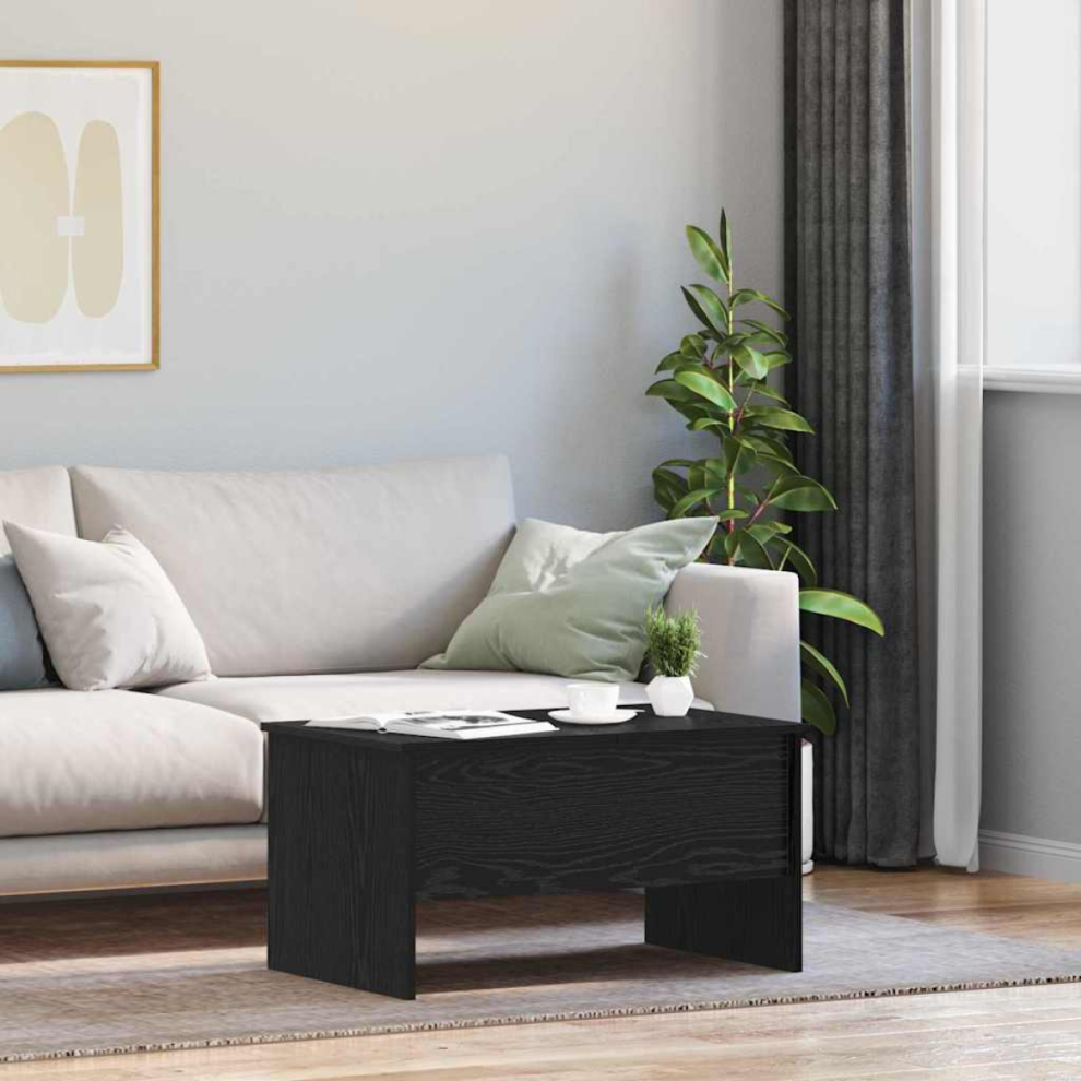 Vidaxl Coffee Table Black Oak 102 X 50.5 X 46.5 Cm Engineered Wood Black,Brown