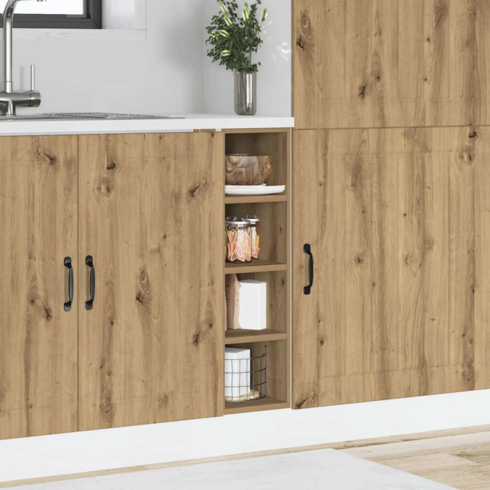 Vidaxl Bottom Cabinet Riga Artisan Oak 20X44.5x81.5 Cm Engineered Wood