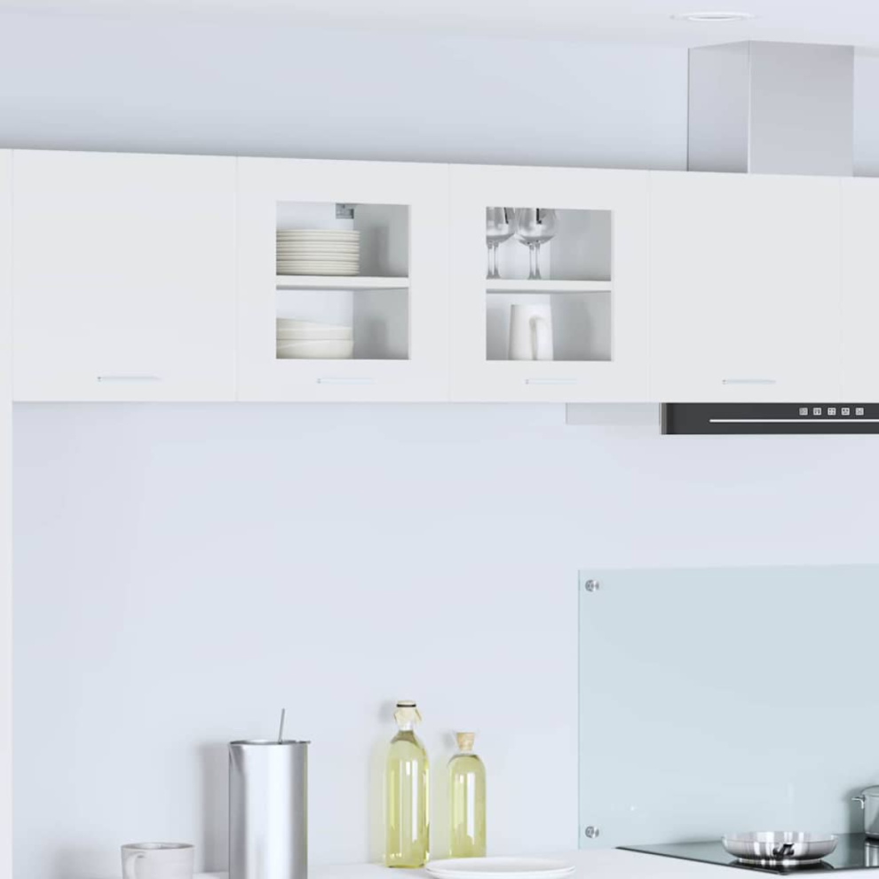 Vidaxl Hanging Cabinet 2 Pcs White 40 X 31 X 40 Cm Engineered Wood