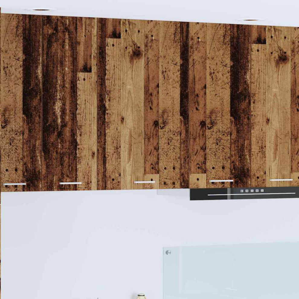 Vidaxl Hanging Cabinet Riga Artisan Oak And White 40 X 31 X 80 Cm - Image 2