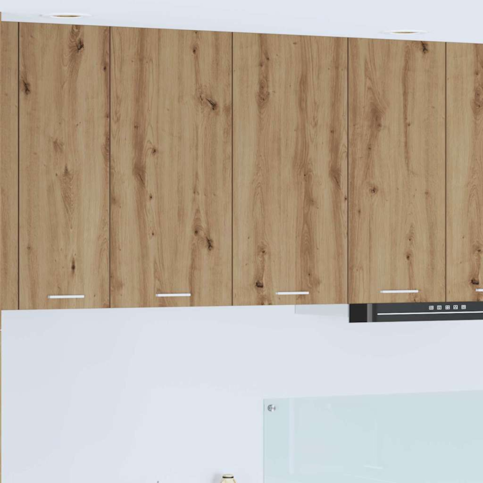 Vidaxl Hanging Cabinet With Storage Riga Artisan Oak 60 X 31 X 80 Cm - Image 2