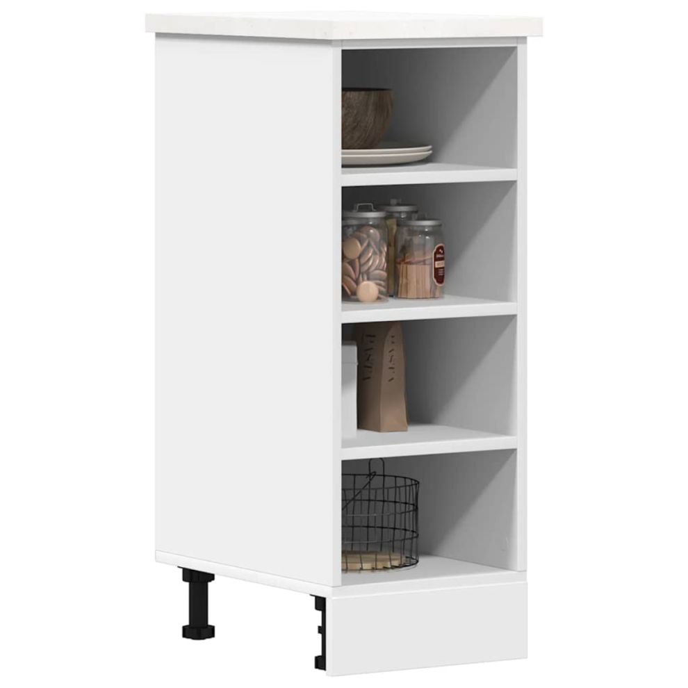 Vidaxl Bottom Cabinet Riga White 30X44.5x81.5 Cm Engineered Wood