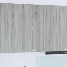 vidaXL Hanging Cabinet Grey Sonoma and White 50 x 31 x 100 cm