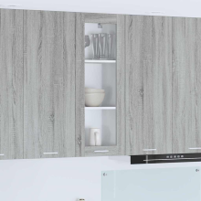 vidaXL Hängeschrank Sonoma-Grau 40 x 31 x 100 cm Holzwerkstoff