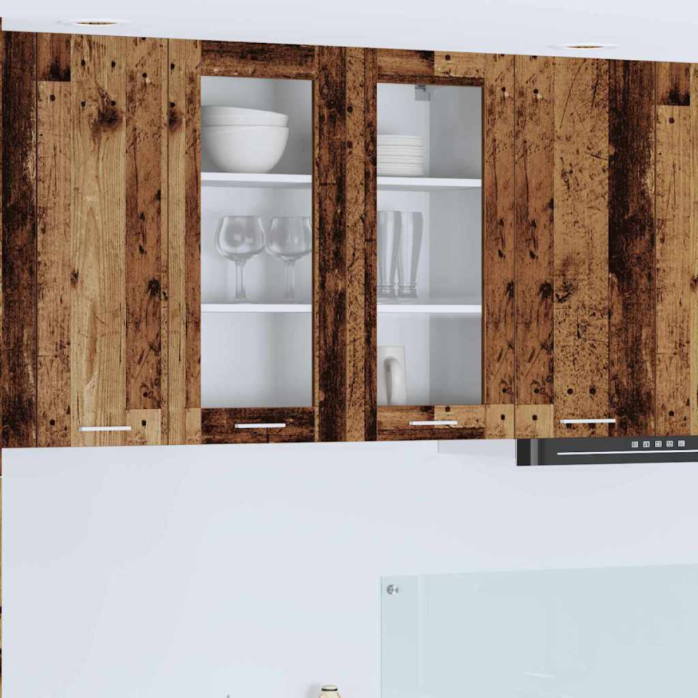 Vidaxl Hanging Cabinet Old Wood 80 X 31 X 80 Cm Engineered Wood