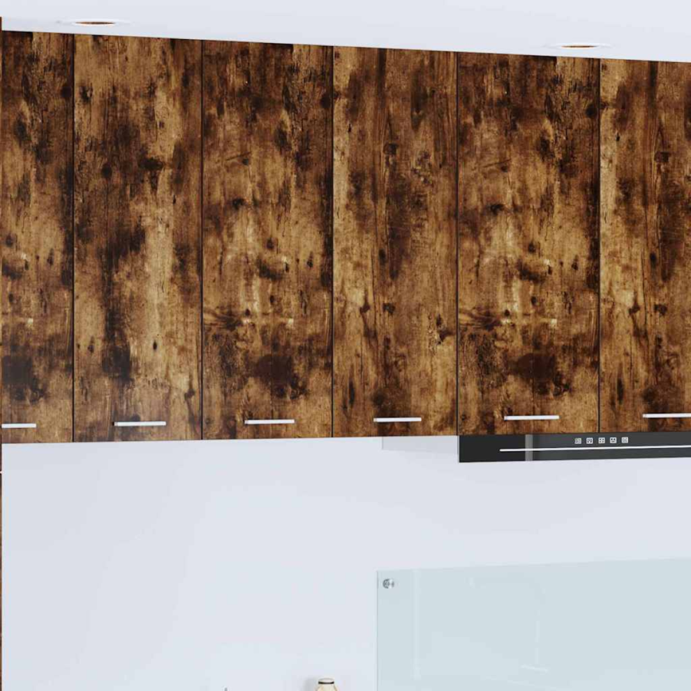 Vidaxl Hanging Cabinet Smoked Oak 60 X 31 X 80 Cm Engineered Wood