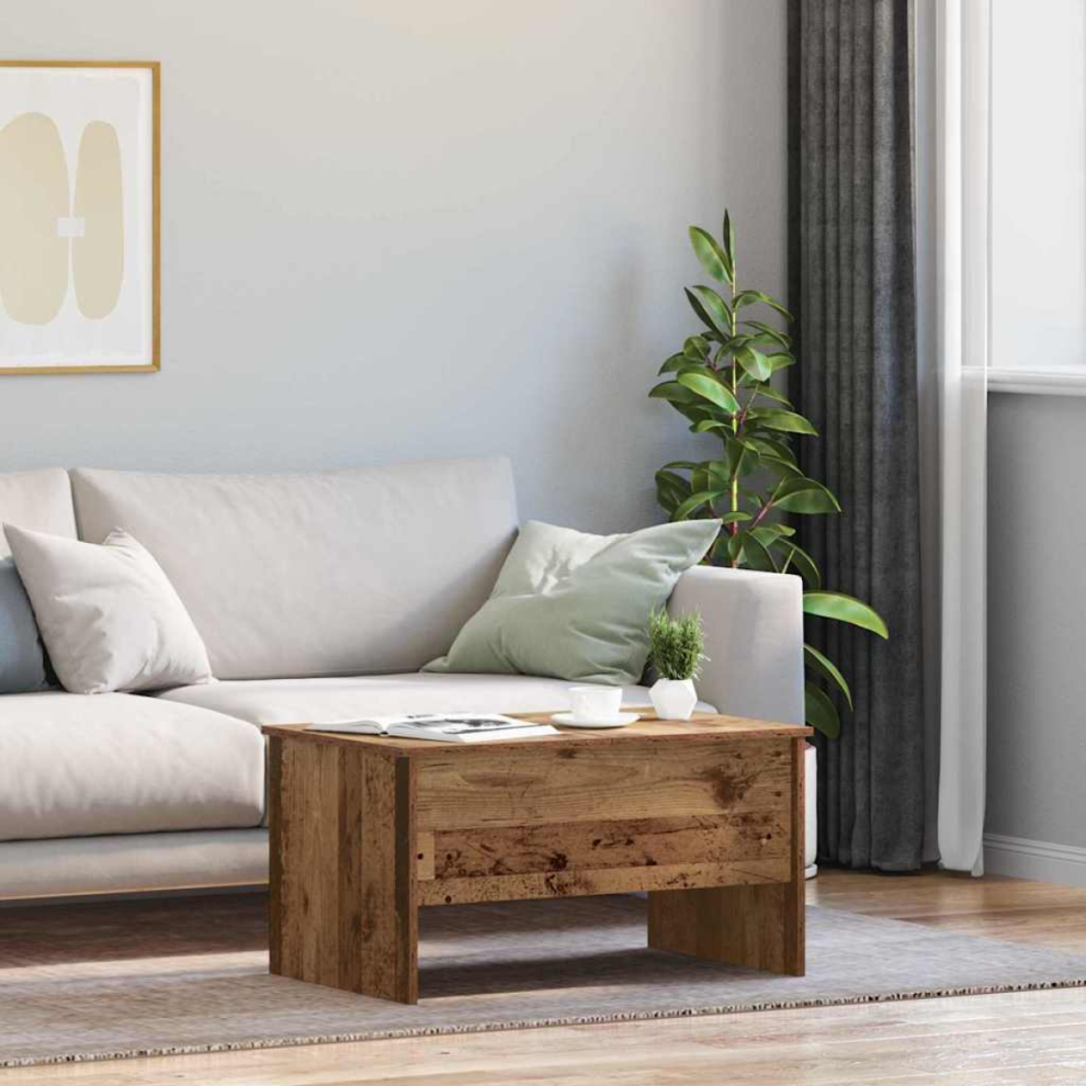 Vidaxl Coffee Table Old Wood 102 X 50.5 X 46.5 Cm Engineered Wood Brown
