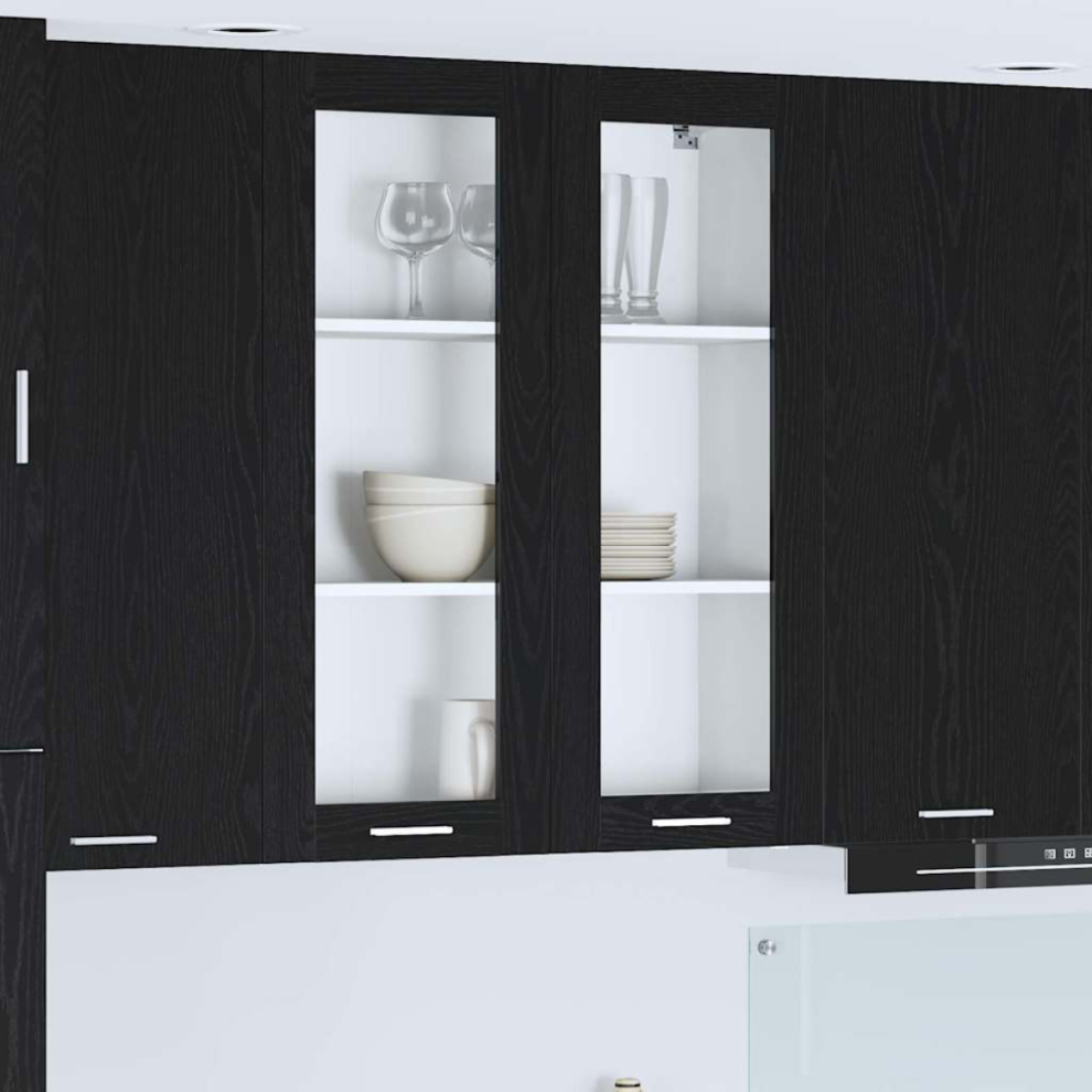 Vidaxl Hanging Cabinet With Storage Riga Artisan Oak 60 X 31 X 100 Cm - Image 2