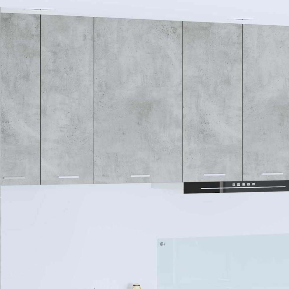 Vidaxl Hanging Cabinet Concrete Grey And White 50 X 31 X 80 Cm