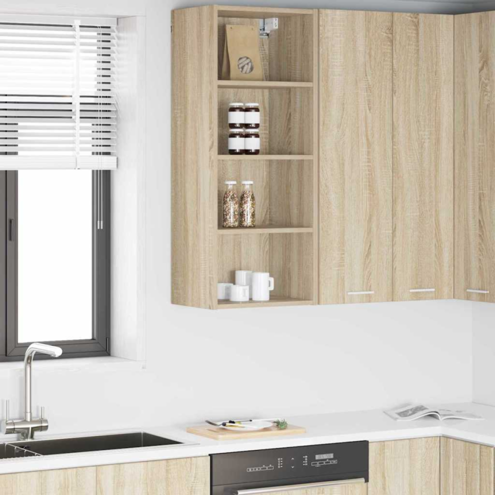 Vidaxl Hanging Cabinet Sonoma Oak 40 X 29.5 X 100 Cm Engineered Wood
