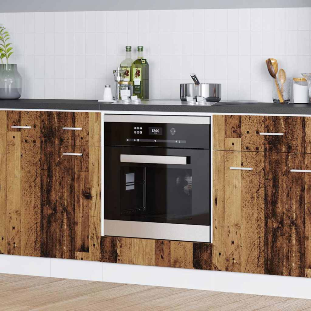 Vidaxl Oven Cabinet Old Wood 60 X 46 X 81.5 Cm Engineered Wood - Image 3