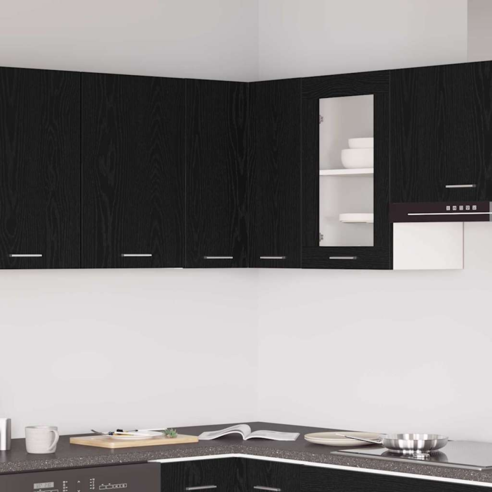 VIDAXL - Hanging Kitchen Cabinet - Lyon - 57 x 57 x 60 cm - Black - Image 2