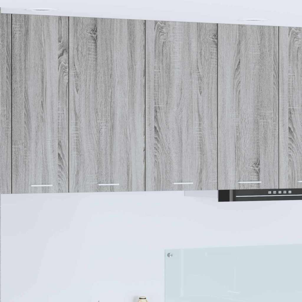 Vidaxl Hanging Cabinet Grey Sonoma 80 X 31 X 80 Cm Engineered Wood