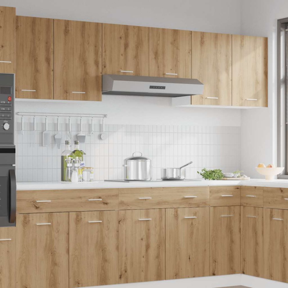 Vidaxl Hanging Cabinet Lyon Artisan Oak 40X31x60 Cm Engineered Wood