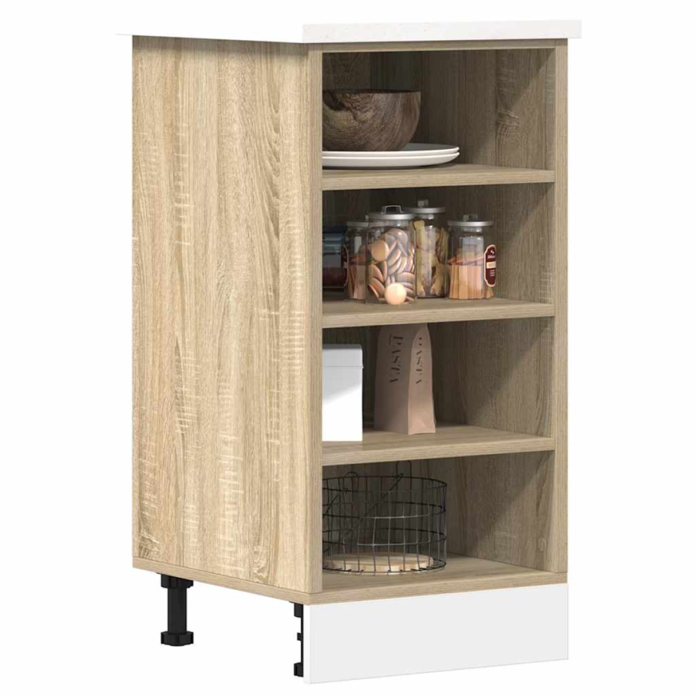 Vidaxl Bottom Cabinet Riga Sonoma Oak 40X44.5x81.5 Cm Engineered Wood