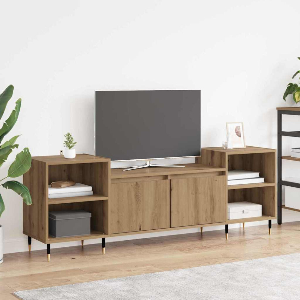 Vidaxl Tv Cabinet Artisan Oak 160 X 35 X 55 Cm Engineered Wood