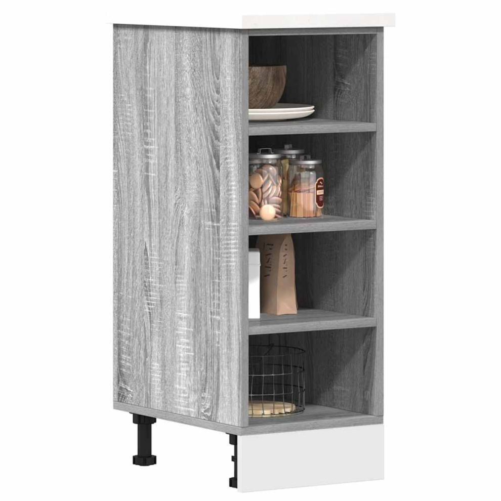 Vidaxl Bottom Cabinet Riga Grey Sonoma 30X44.5x81.5 Cm Engineered Wood