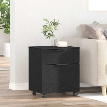 vidaXL Aktenschrank Schwarz Eichen-Optik 45 x 38 x 54 cm Holzwerkstoff