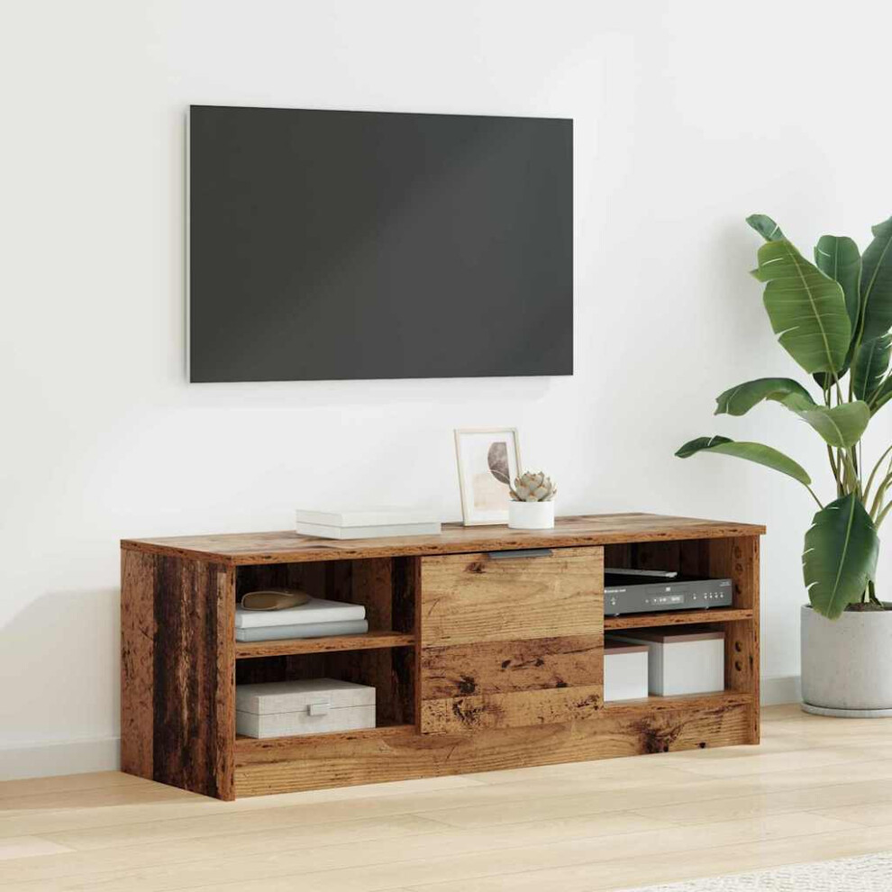 Vidaxl Tv Cabinet Old Wood 102 X 35 X 36.5 Cm Engineered Wood