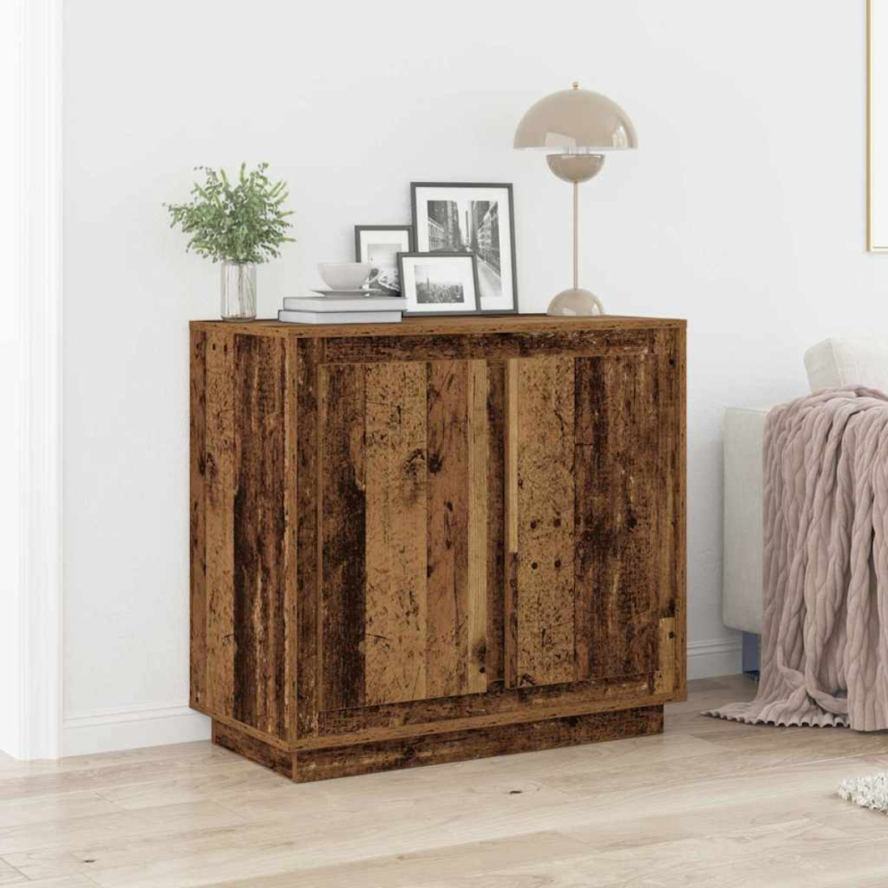 Vidaxl Sideboard Old Wood 80 X 40 X 75 Cm Engineered Wood