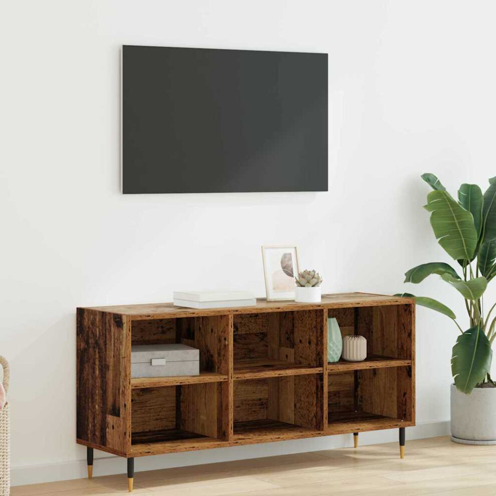 Vidaxl Tv Cabinet Old Wood 103.5 X 30 X 50 Cm Engineered Wood