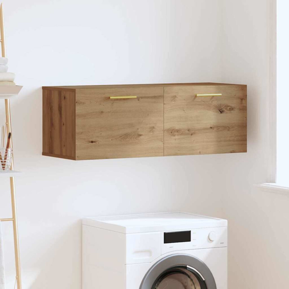 Vidaxl Wall Cabinet Artisan Oak 100 X 36.5 X 35 Cm Engineered Wood