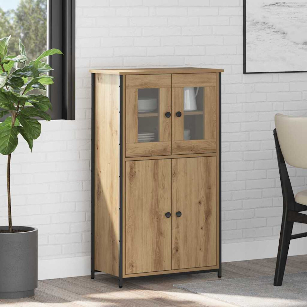 Vidaxl Highboard Artisan Oak 62 X 32 X 106.5 Cm Engineered Wood